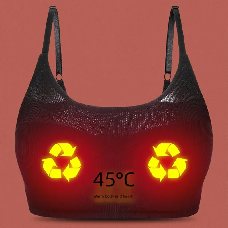 Electric Breast Massager Intelligent Constant Temperature Removable Washable Vibration Enlarge Chest Care Bra Underwear Massager
