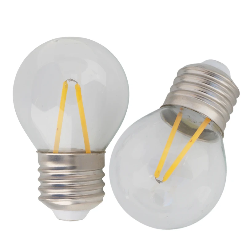 

Ampoule Led Filament Light E27 B22 G45 2W 110v 220V Clear Shell Bubble Ball Bulb 3v 12v 24v For Garden Home Indoor Lamp