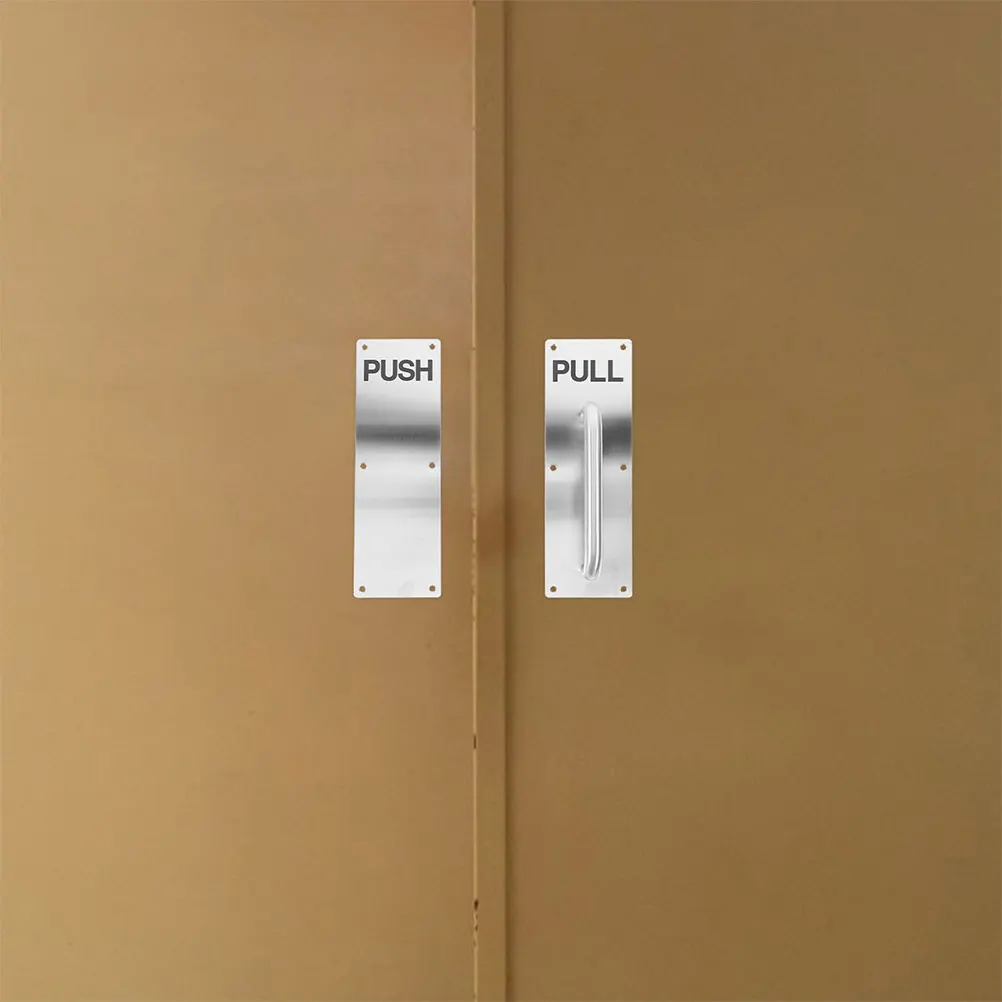 

Push Pull Handle 304 Stainless Steel Double Sided Black Plate Door Shower Slider Commercial Interior Barn Hardware