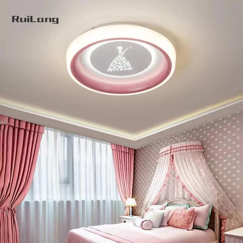 

Kawaii Kids Ceiling Light Butterfly Decorative Pink Ceiling Lamps Cute Study Children Room Chandelier Princess Girl Bedroom Lamp