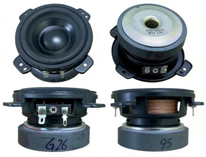 1pcs/lot Harman Aluminum Basin 3.5-inch Mid-Bass Speaker Full-Range Large Magnet Big Edge Human Voice Crisp Bass Powerful