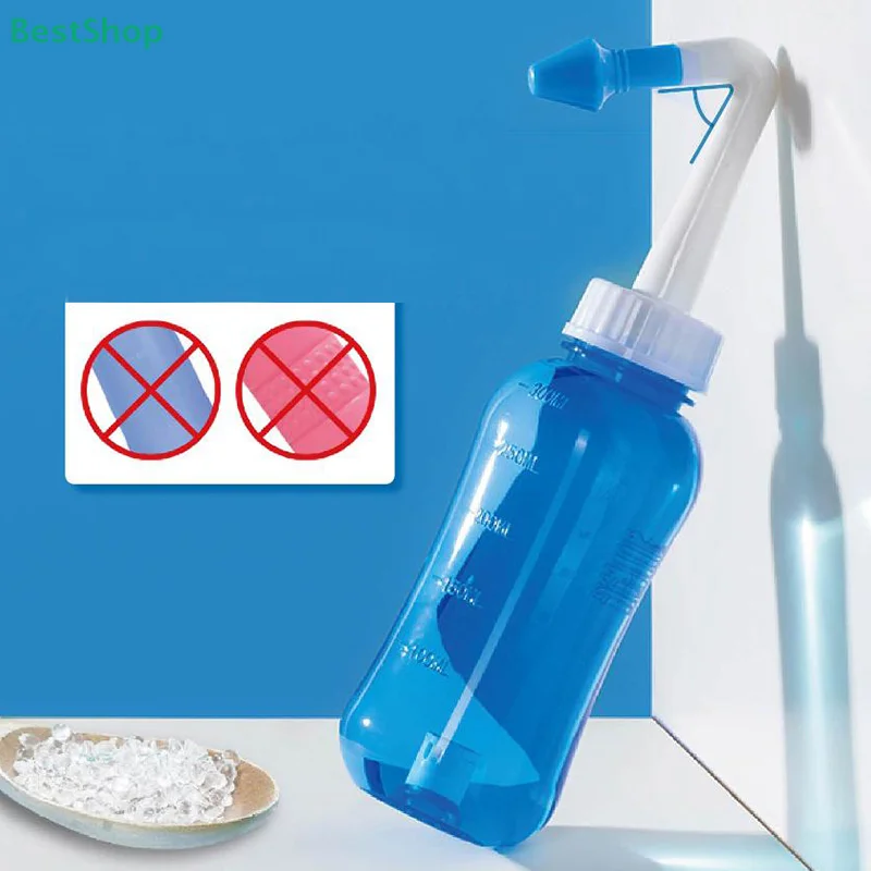 

★★★Baby Irrigator Bottle Sink Nasal Wash Cleaner 300/500ml Rhinitis Treatment Device Spray Aspirator Syringe Nasal