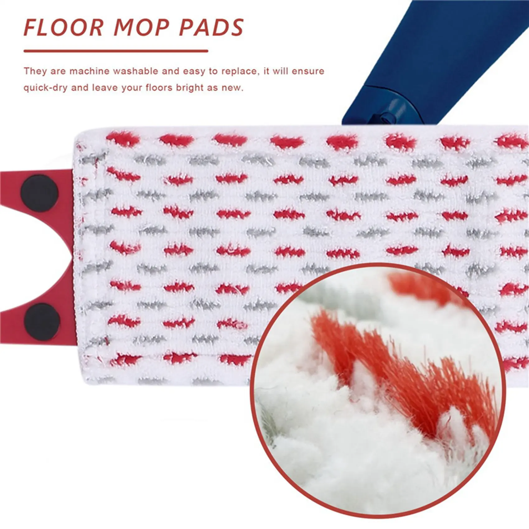 3PCS เปลี่ยนไมโครไฟเบอร์ชั้น Mop Pads ผ้าทําความสะอาดผ้าซับสําหรับ Vileda Ultramat XL Mop Refill