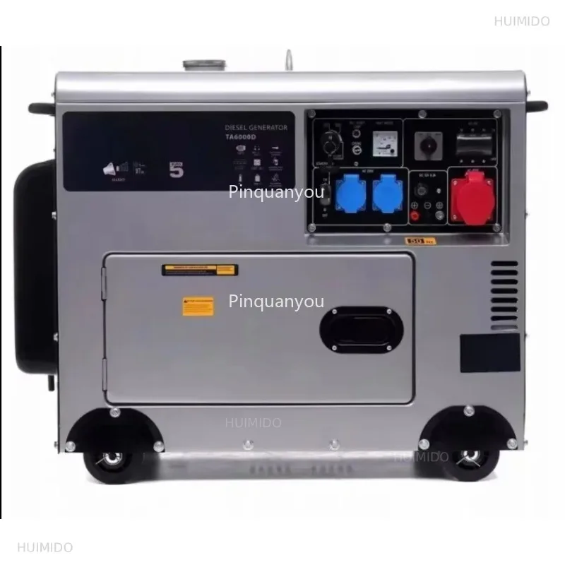 Small household  generator 5KW 15KW all-copper alternator single-phase 110V 220V 60Hz 50Hz frequency silent type