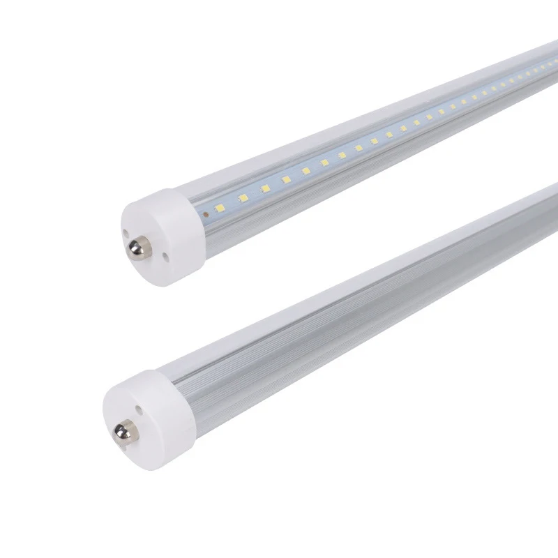 Tubo de led t8 de agulha curta fa8, 10 peças, 8 pés, 2.4m, 36w, iluminação especializada para escolas, escritórios, fábricas, supermercados, shopping centers