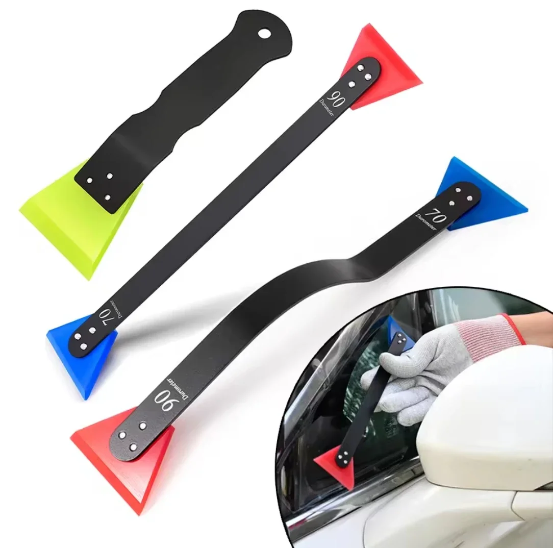 

Metal Handle Rubber Blade Squeegee Scraper Glass Cleaning Snow Shovel Window Tint Film Car PPF Wrap Water Wipe Tool