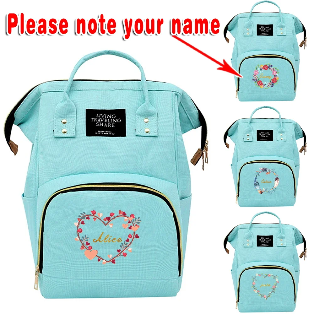 

Персонализированная многофункциональная дорожная сумка для мамы с принтом, сумка для ухода за ребенком, уличный рюкзак для хранения вещей