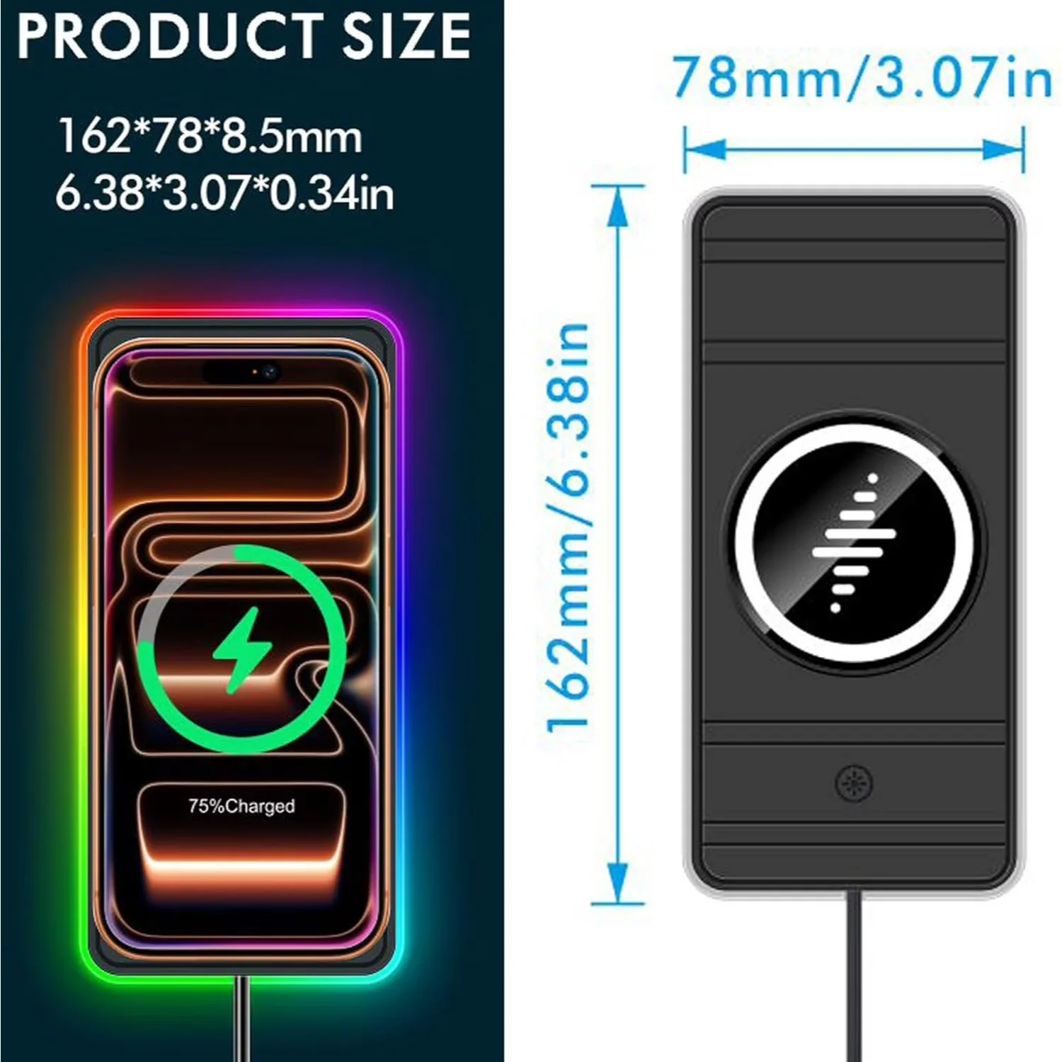 15W Magnetic Wireless Car Char - Wireless Car Charger Mount Fast Charging ulasan dan harga