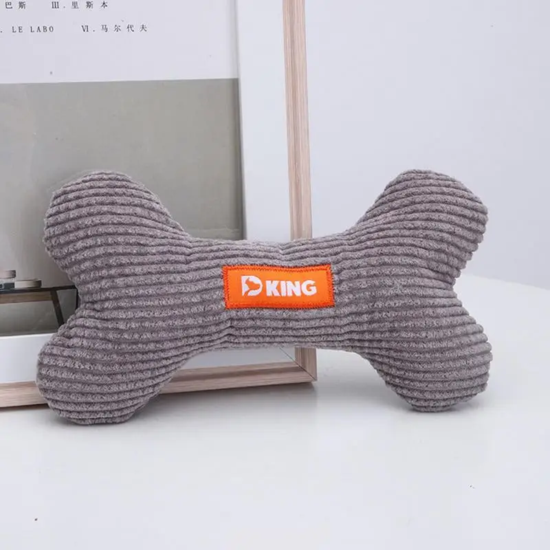 Lovely Plush Pet Dog Toy Bones Daily Fun And Teeth Clean Dog Entertainment Funny Dog Squeaky Bone Toy For Pet Puppy Chew