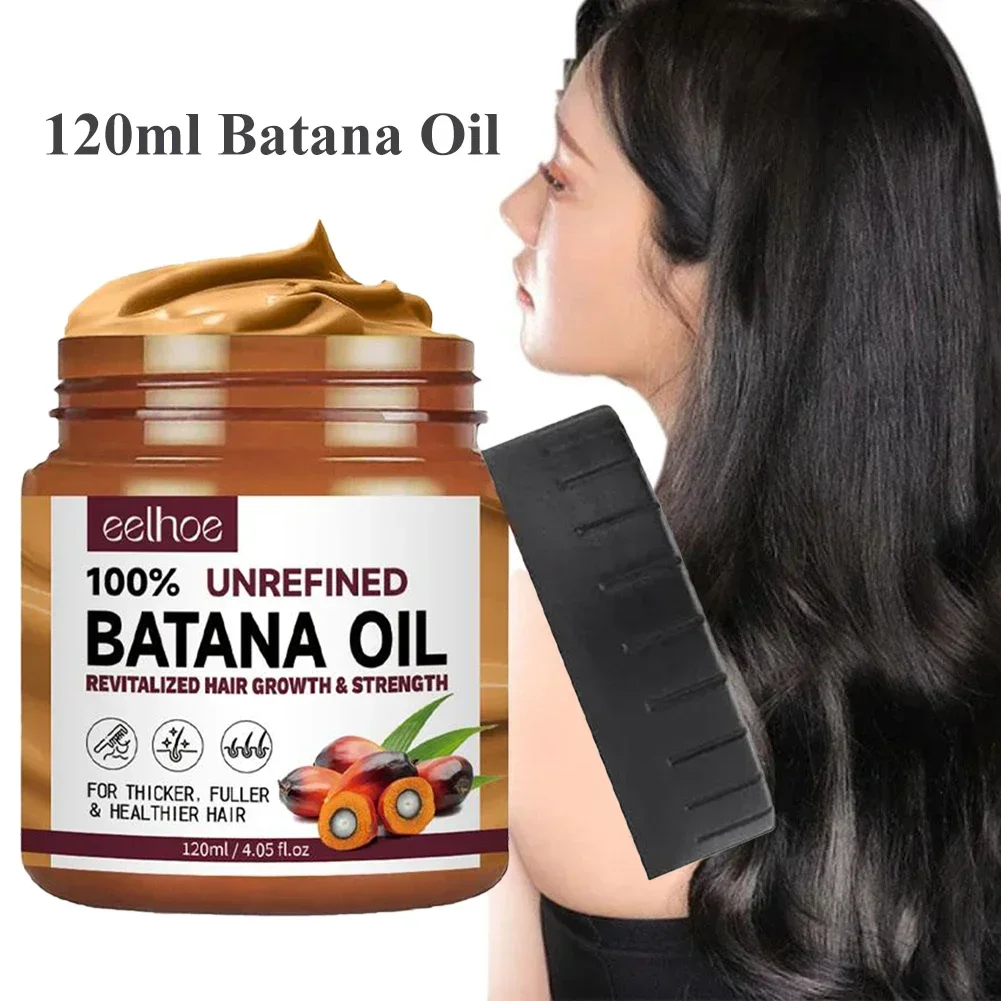 Batana Oil Hair Mask Moisturize And Repair Hair Root For Healthier Thicker Repair Damage Restore Hair Care 120ml