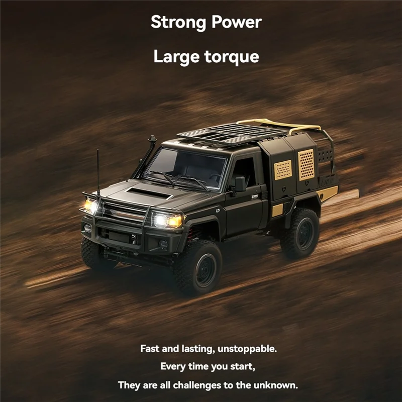 A30F-2.4G captador em escala completa caminhão curto 4WD carro de escalada carro RC controle remoto para modelo MN MN82S 1:12