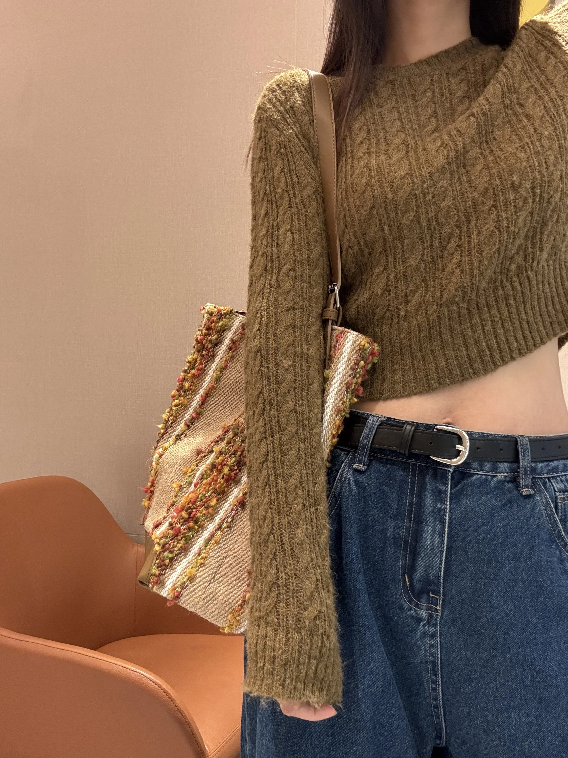 الموضة الفرنسية الجديدة تقسم المتناقضة اللون دلو على شكل الجاكار حقيبة نسائية بسيطة ومتعددة الاستخدامات حقيبة كتف مفردة العصرية