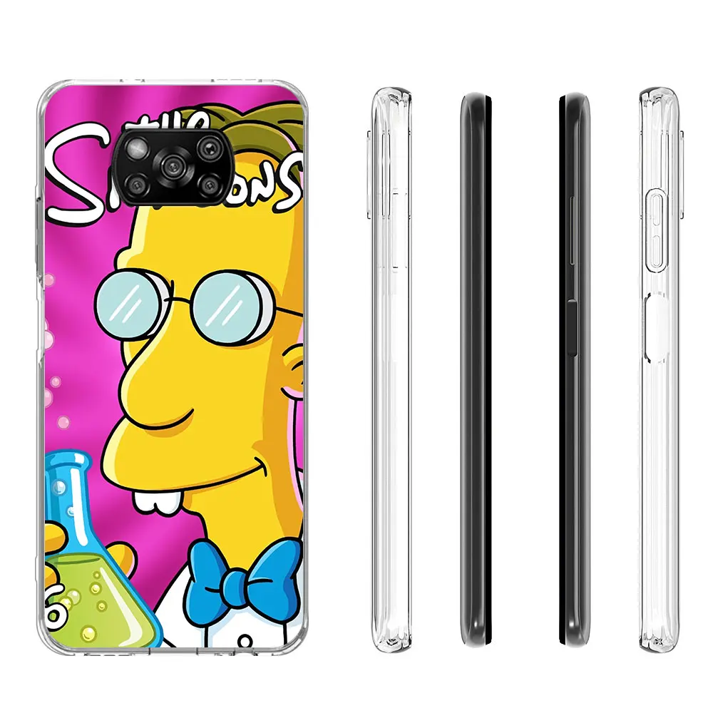 The Simpson Homer Case for Xiaomi Poco X6 X5 F4 M5s X3 NFC Pocophone F1 F5 M5 M3 M4 GT F3 F2 X4 Pro TPU Transparent Phone Cover