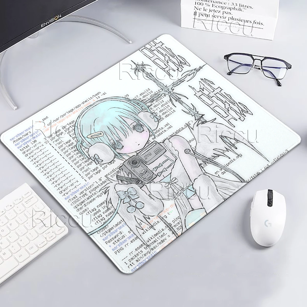 Subcultural Aesthetics Decort Y2K Art Angel Desk Mat Anime Girls Mouse Pad PC Keyboard Accessories E-Sports Mousepad Small Rug