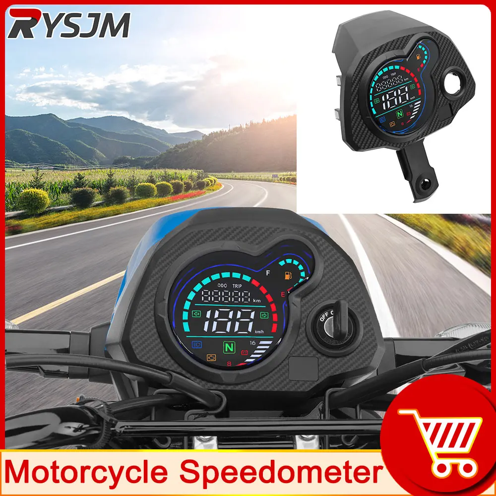Digital Meter Motorcycle Digital Speedometer TRIP ODO KMH Voltmeter LCD Odometer For Honda Navi 110 Navi110