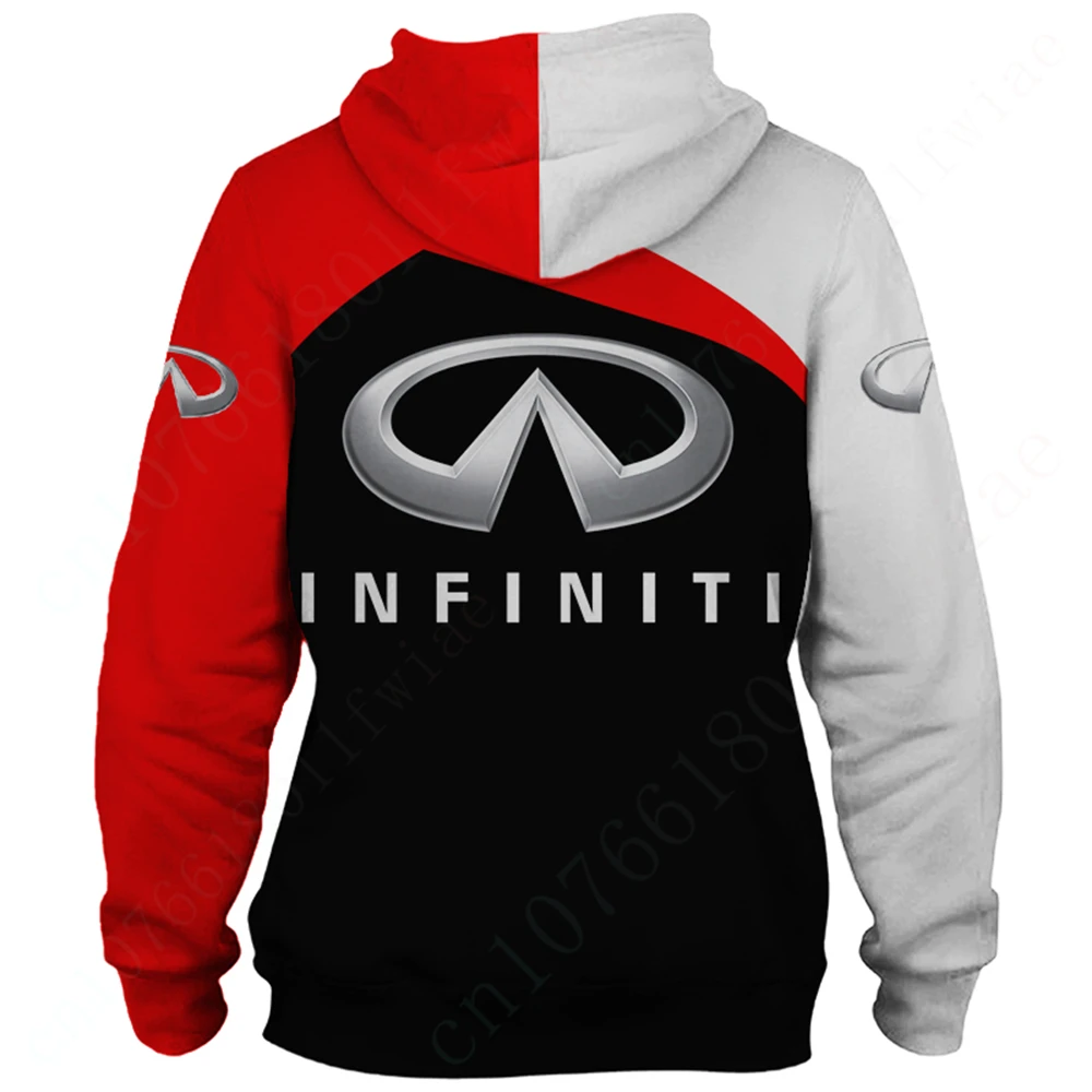 Infiniti-Sudadera con capucha para hombre y mujer, suéter Unisex con estampado 3D Harajuku, ropa de Anime con cremallera, Top informal