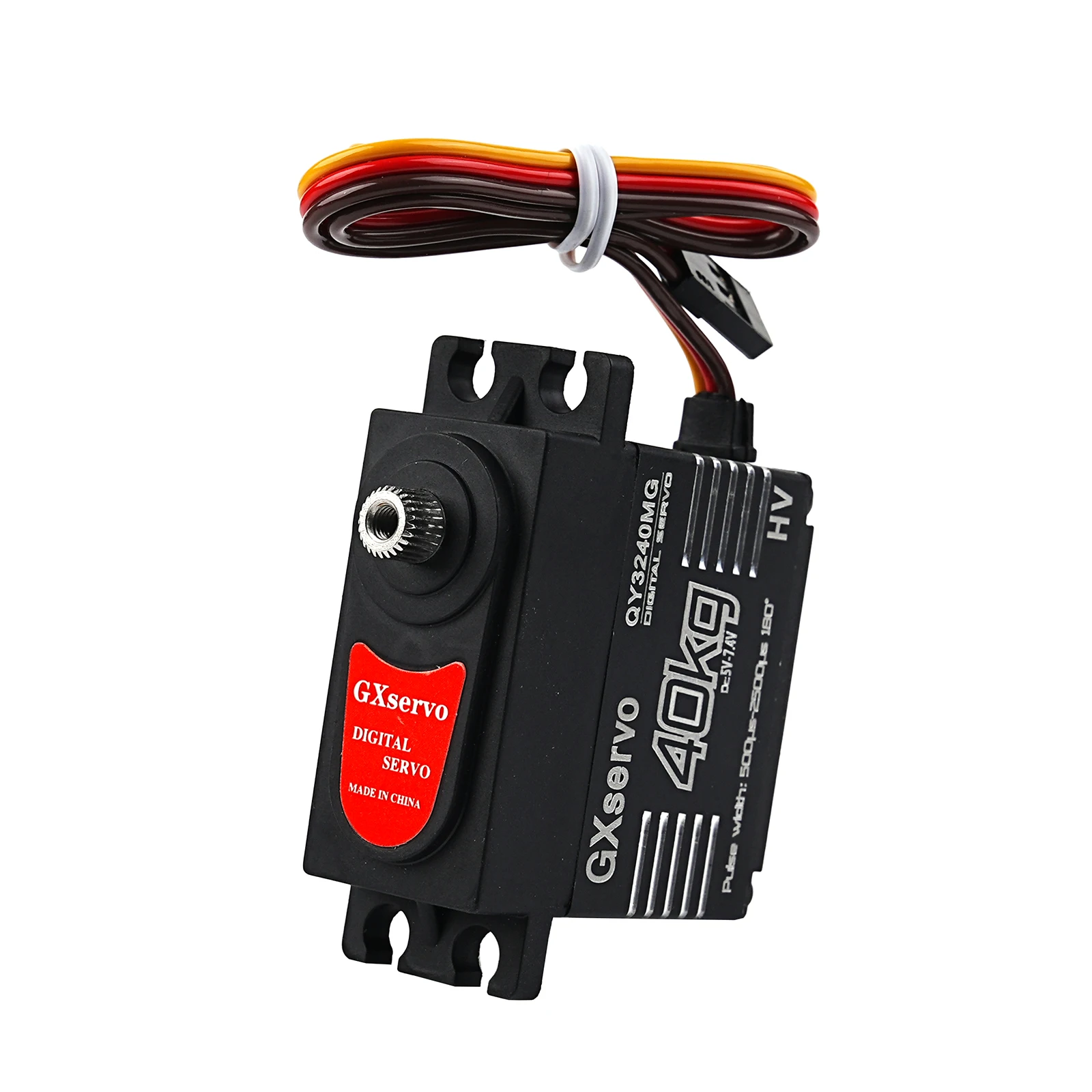 Metall 40 kg digitaler Servomotor mit hohem Drehmoment 180 ° /270 °   Winkelgesteuerte Stahlgetriebeservos DIY Spielzeugteile für RC Crawler Car/Robot