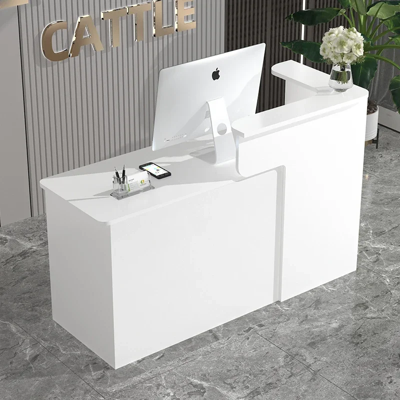 

Display Nordic Reception Desks Stylish Desk Luxury White Modern Reception Desks Front Mostrador Recepcion Commercial Furniture