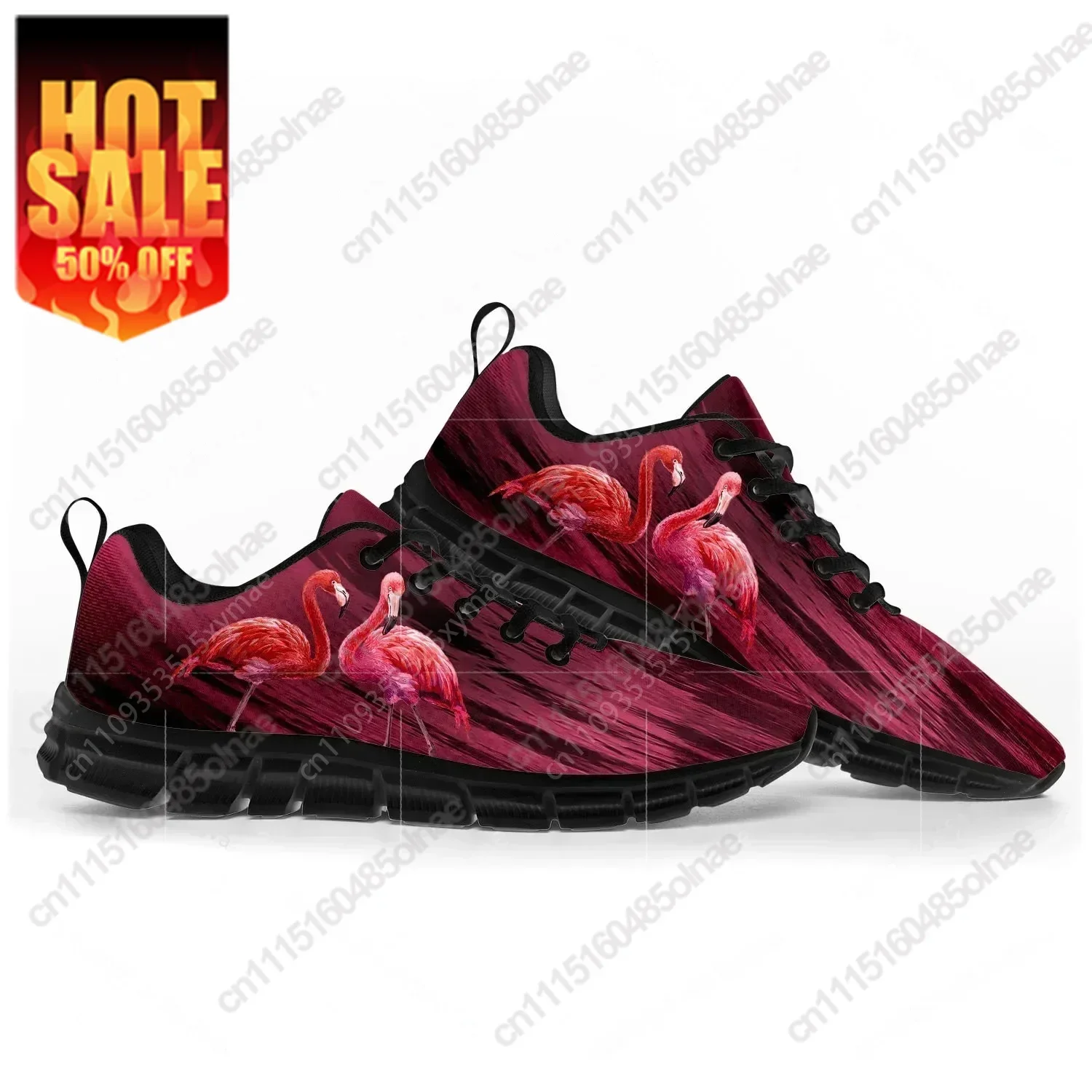 Flamingo Printed Sports Shoes Mens Womens  Customized Sneakers Casual Tailor Made Shoe High Quality Couple
