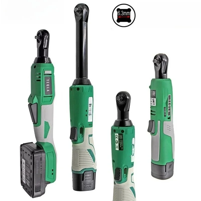 

1/4 90° Right-Angle Cordless Ratchet Wrench Lithium Electric Power Tool for Tight Spaces