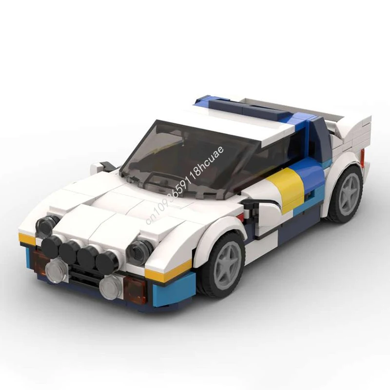 

256pcs MOC Built Tough RS200 Rally City Champion Supercar Building Blocks Christmas Gift Unique DIY Designed for Kids