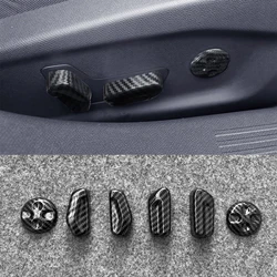 Accessories For 2022-2025 Opel Astra L Vauxhall Interior Seat Adjust Switch Trim Cover Stickers Carbon Fiber Look