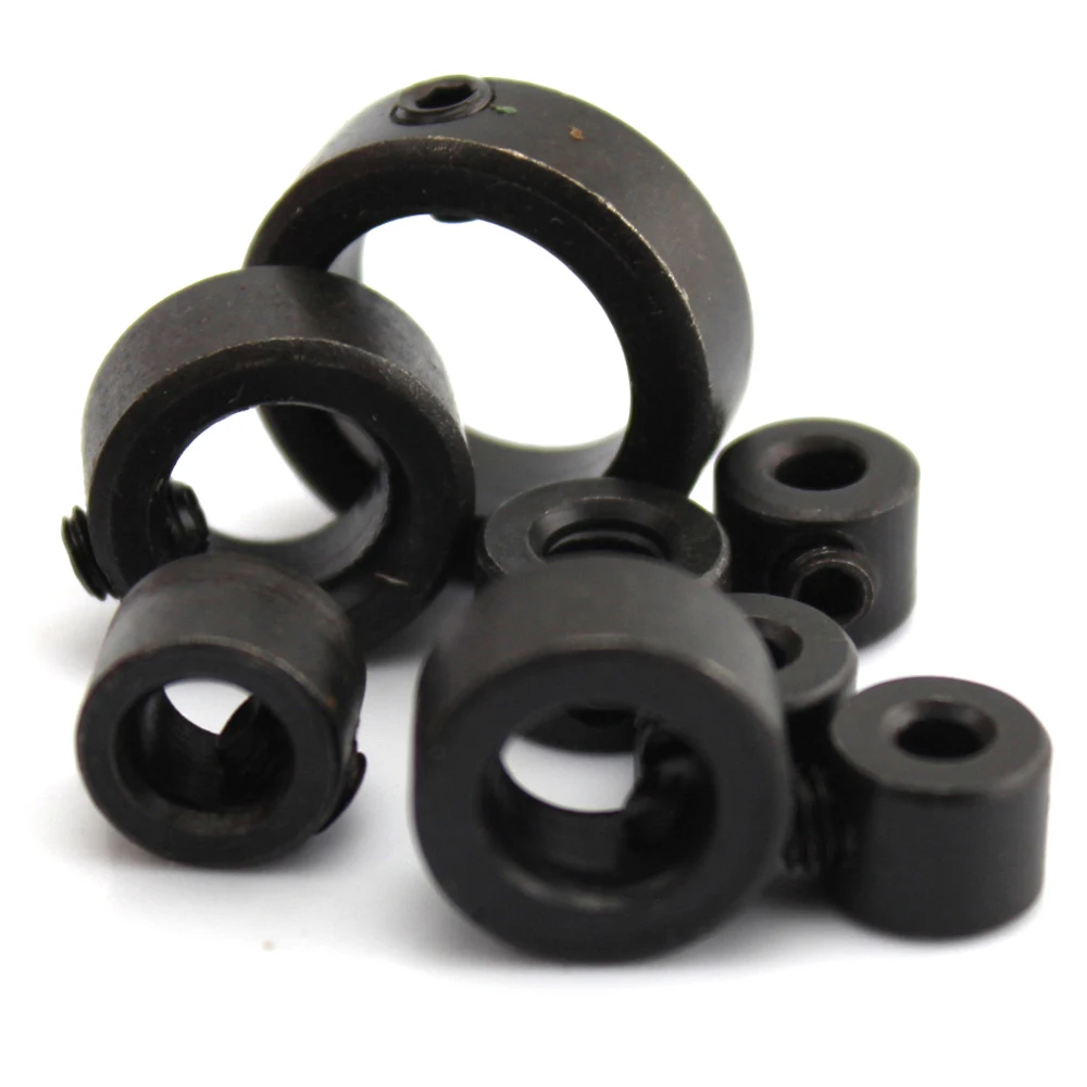1-5Pcs ID 3/4/5/6/8/10/12/16mm Limited Ring Collar 45# Carbon Steel Shaft Sleeve Wheel Lock Bearing Bushing DIY Model Parts
