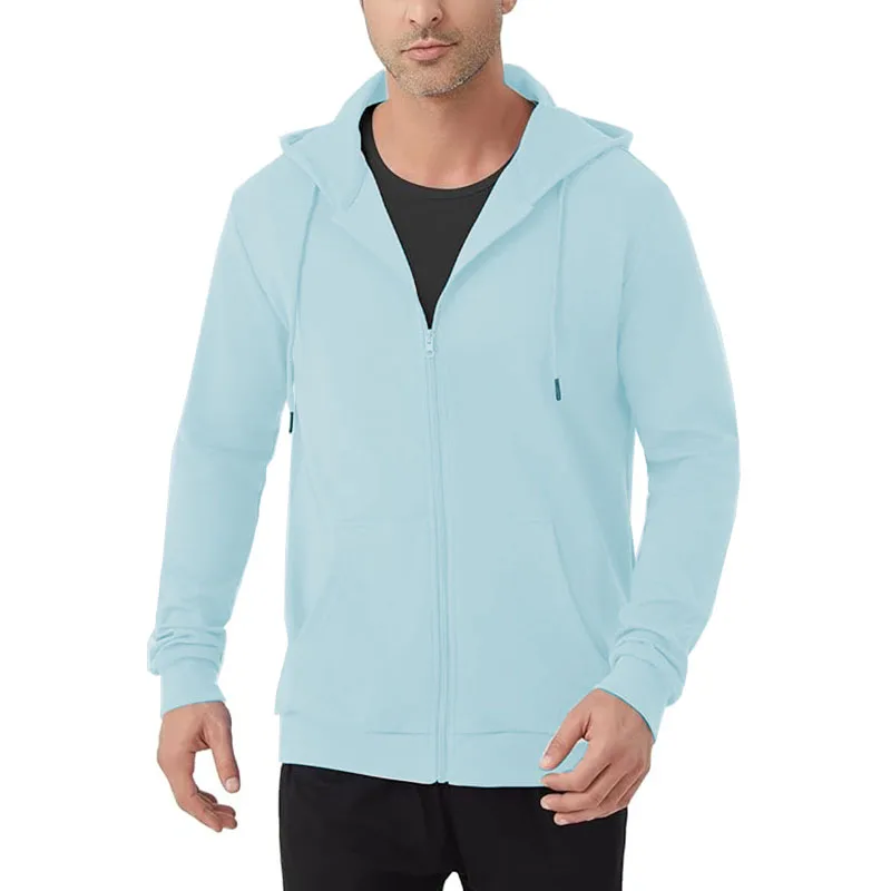 هوديي من الصوف بسحاب كامل للرجال #3