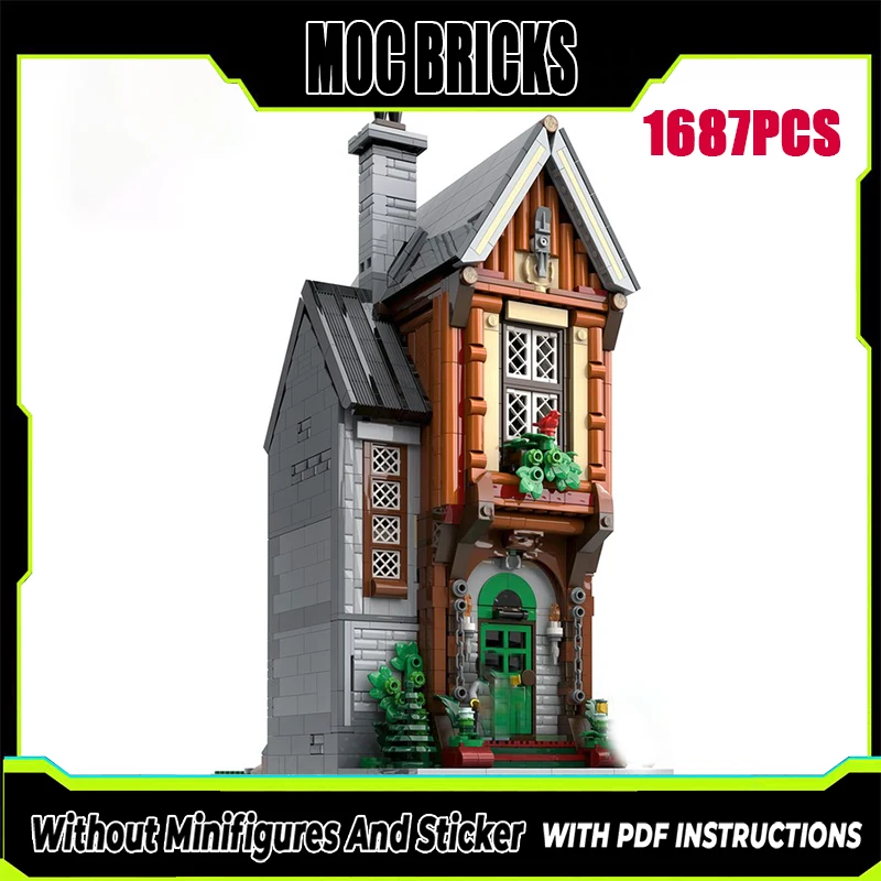 Exquisite neue Produkt MOC Bausteine, Hexe Magic House Modell Technologie, modulare Kinder Spielzeug Geschenk DIY Set