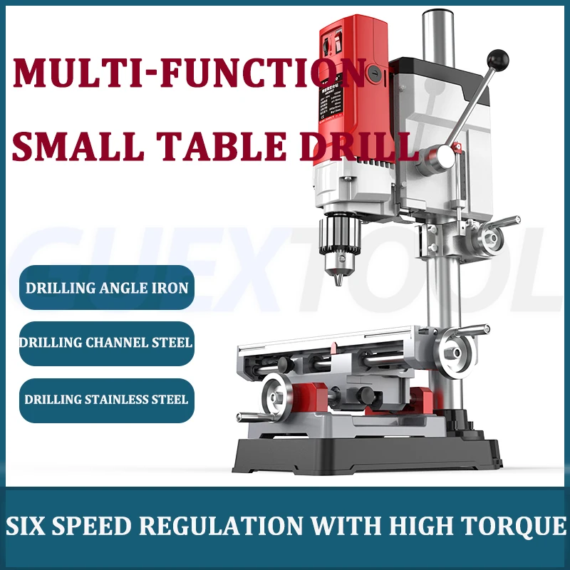 AB2857T Industrial Electric Drilling Machine Benchtop Drill Press High Precision Micro Platform Drill Household Milling Machine