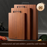 Solid Wood Cutting Board Hickened Ebony Cutting Board Antibacterial Mildew Kitchen Accessories Wooden No Paint No Wax