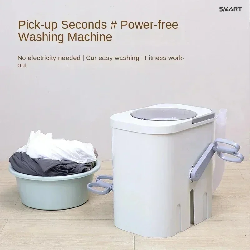 new style Hand-cranked Small manual washing machine - Without electricity. Mini-sized. Student dormitory.  Household.