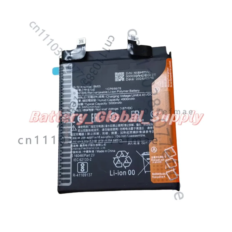 For BM55 Xiaomi 11 Pro Mi 11 Ultra Battery 3.87V 4900mAh Fast Delivery 1 PCS NEW