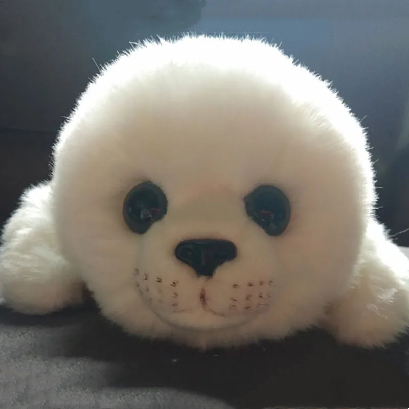 

38cm Cute Harp Seal Greenland Seal Plush Toys Plump Baby Seals Stuffed Toy for Boy Girl Christmas Birthday Gifts