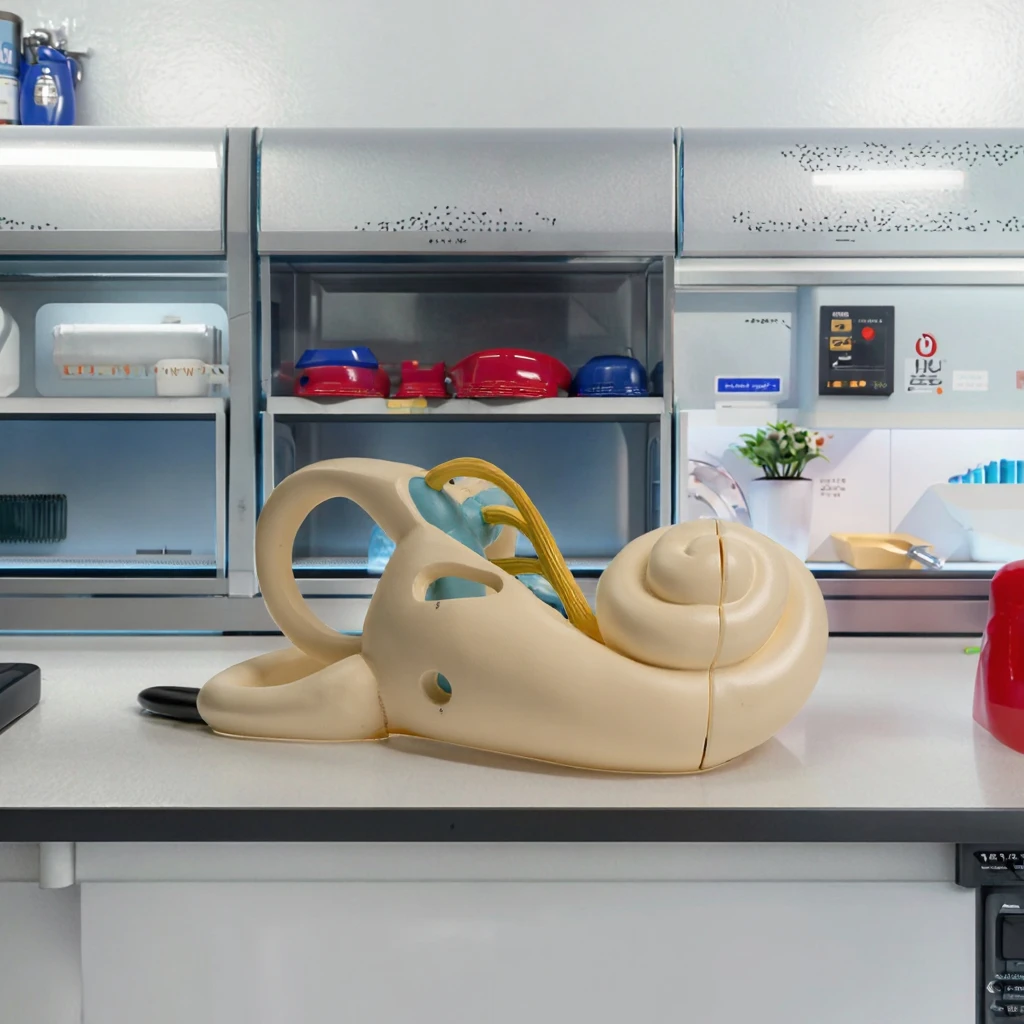 Enlarged Semicircular Cochlear Anatomical Model, Human Inner Ear Lost Medical Science Tool PVC Material
