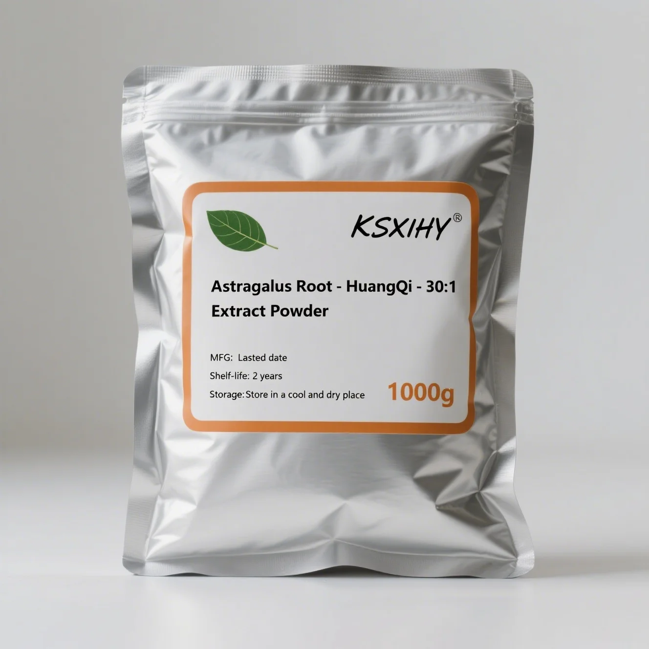 Customized Aluminum Foil Bag for Astragalus Root Extract Powder 30:1 DoubleDeck PlasticBag for Global Distributors