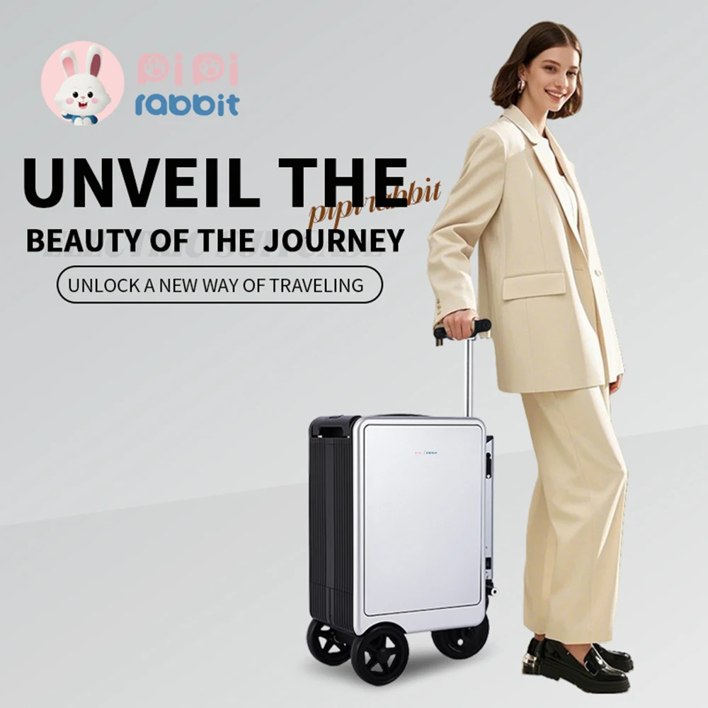 يمكن أن يصل على متن عربة السيارة متعددة الوظائف حقيبة كهربائية ذكية قابلة للركوب يمكن أن يجلس على لوحة الأشخاص مقاس 20 بوصة #2