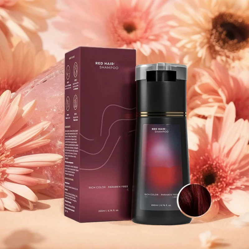 

Новый шампунь с экстрактом женьшеня, цветная краска для волос, увлажняющий шампунь для укрепления и роста сухих волос, черный кунжутный затемняющий шампунь для волос