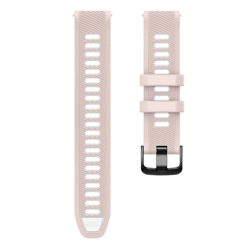 Universelles 22-mm-Sport-Silikonarmband für Garmin Forerunner 265 255 Musikband für Vivoactive 4/Venu 4 45 mm Armband-Uhrenarmband – Detail 11