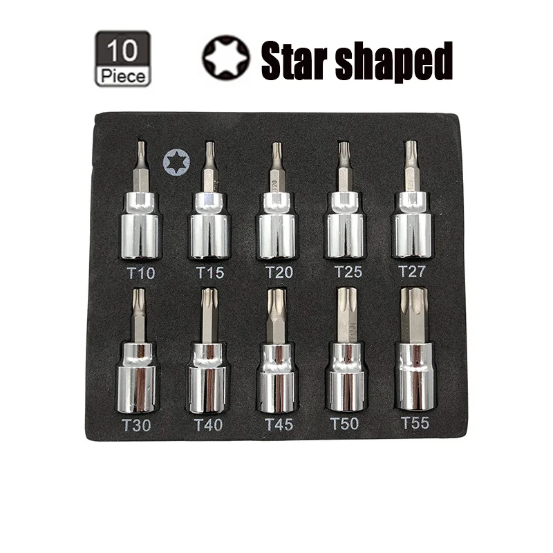 3/8 Inch Hex Bit Socket Set Sturdy Allen Key Sockets Professional 3/8inch Drive Drill Metric Tools Kit Durable Impact Socket Set