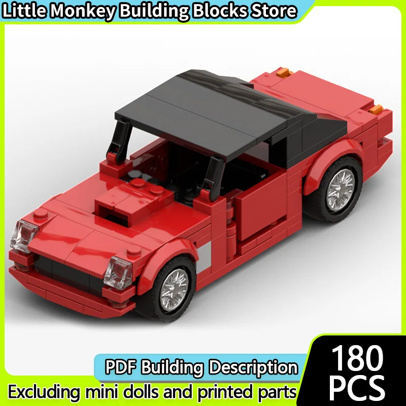 

Speed Racing Car Model MOC Building Bricks G10 Two-Door Sports Car Modular Technology Children Holiday Gifts Assemble Toys Suit