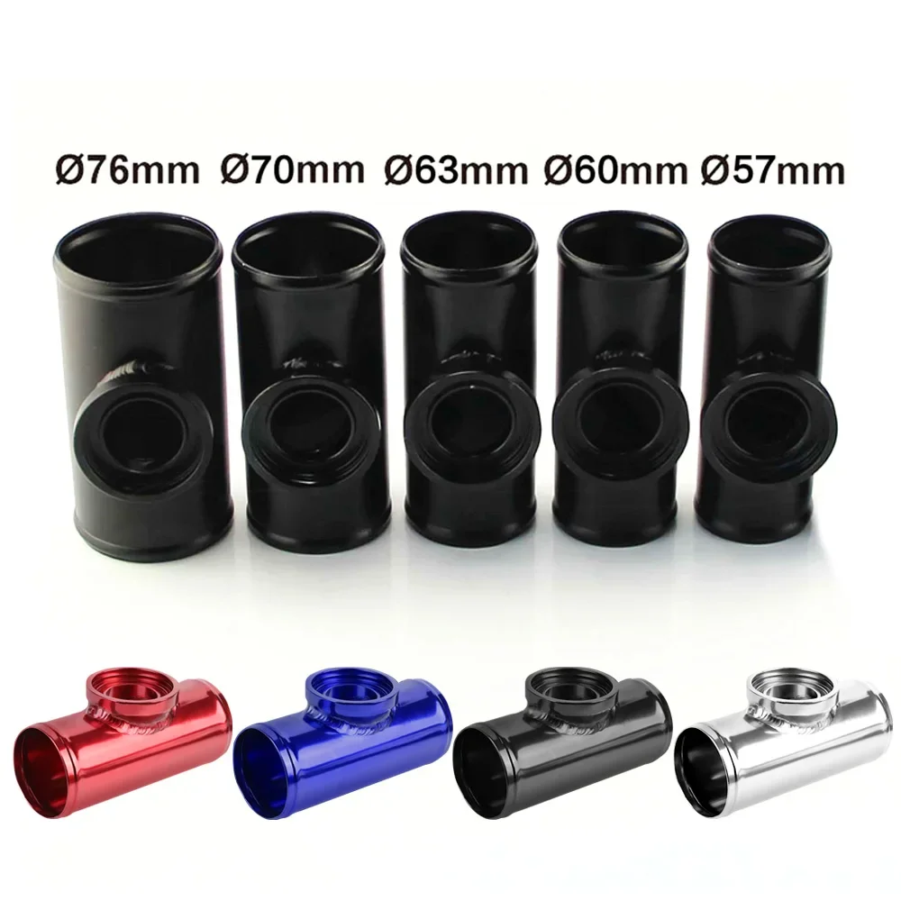 Pasuje do zaworu wydmuchowego HKS SSQV SQV BOV Aluminiowy zawór wydmuchowy 51 mm 76 mm Czarny 2" 3" Adapter kołnierzowy Rura rurowa — zdjęcie 2