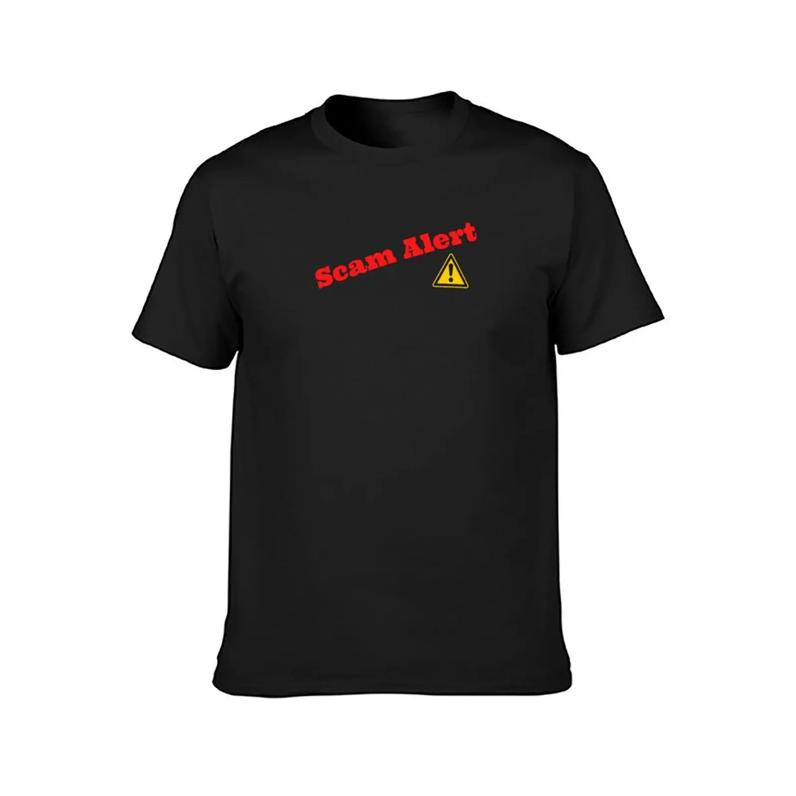 Scam Alert, Stop The Scam, Beware Of Scam, Message Alert, Funny Alert Scam T-Shirt summer top plain black t shirts men