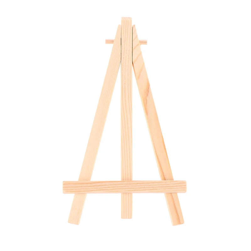 9*16cm Mini Wood Artist Tripod Painting Easel For Photo Painting Postcard Display Holder Frame Cute Desk Decor