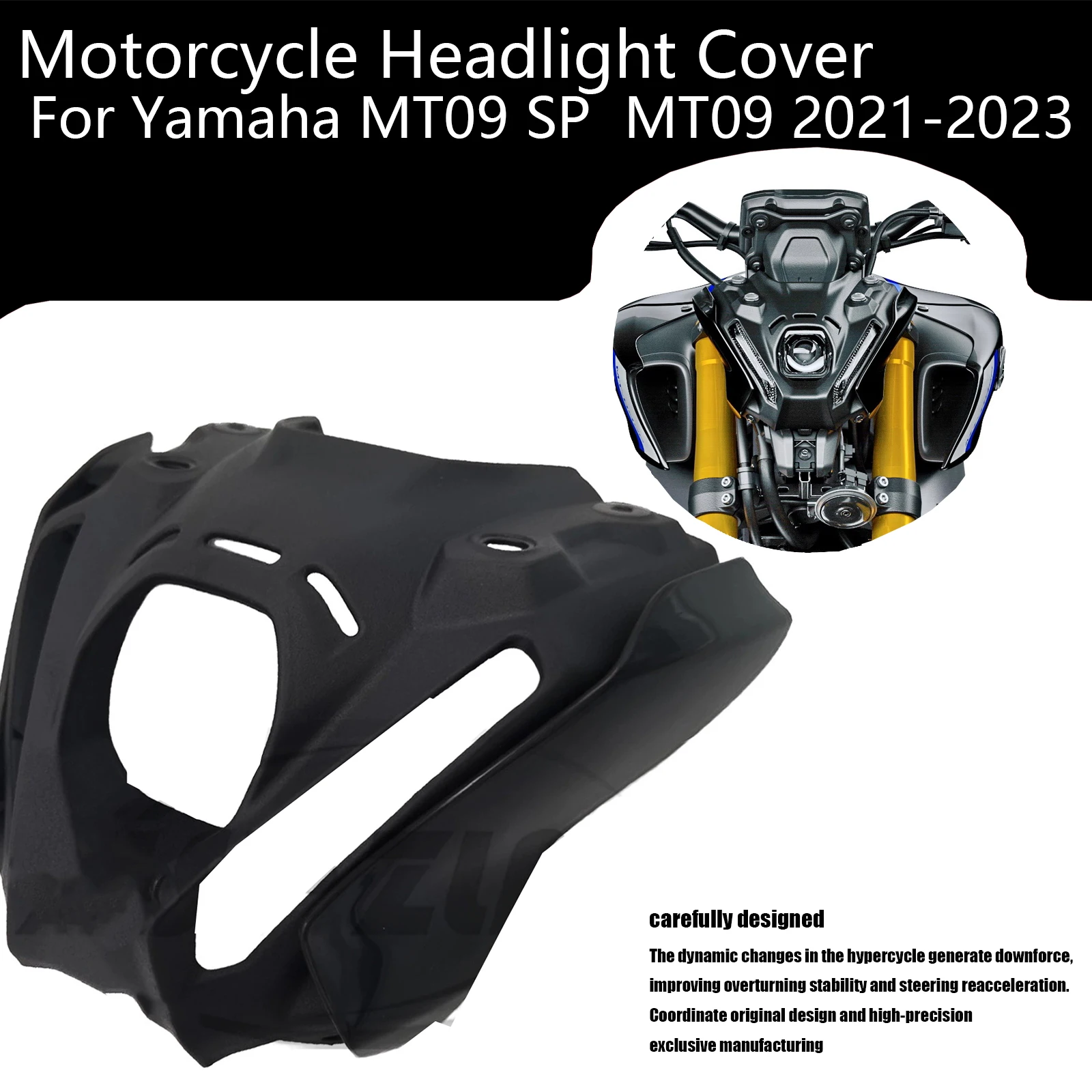 

Motorcycle Front Fuel Tank Airbox Cover For YAMAHA MT-09 2021 2022 2023 Gas Panel Fairing Headlight Cover Accessories