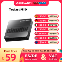 Teclast N10 Mini PC Intel N4000 6GB LPDDR4 128GB ROM M.2 SSD Expansion Windows11 Pro Portable Desktops Mini Computer VGA BT4.2 250g Lightweight