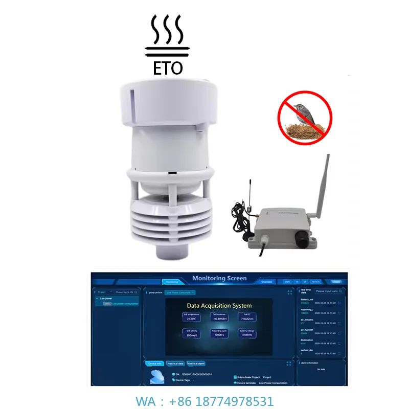 

Anufacturer Автоматическая уличная метеорологическая станция Датчик Farm11 в 1 RS485 LORA 4G Беспроводная сельскохозяйственная метеостанция M