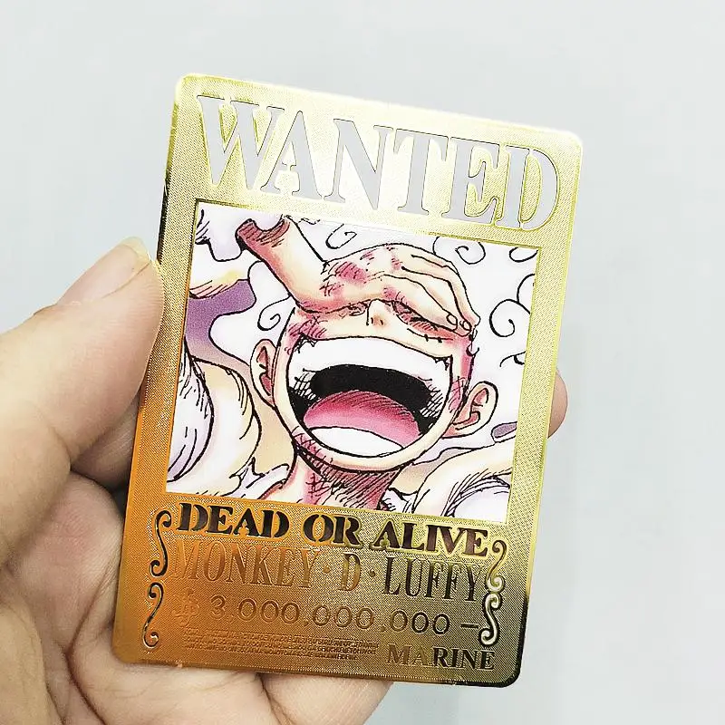 One Piece Metal Card Monkey D Luffy Nico Robin Nami Roronoa Zoro Boa Hancock Diy A-Lock Action Toy Figures Game Collection