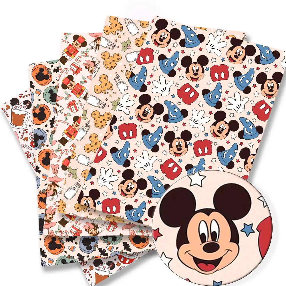 

Ткань disney 140x50 см, мультяшная хлопковая ткань, ткань в стиле пэчворк, детский домашний текстиль, шитье для кукольного платья, занавеска, ткань из полиэстера и хлопка