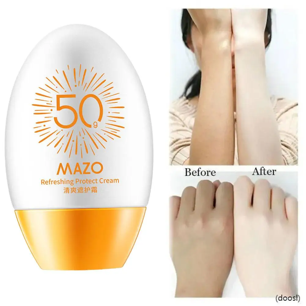 Spf50+ Moisturizing Sunscreen Skin Protection Refreshing Cream UV Sunscreen Makeup Facial Sunscreen Resistance L8S3